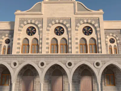 Old Train Station 3D model