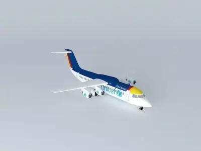 Royal Airways BAE 146301 Free 3D model
