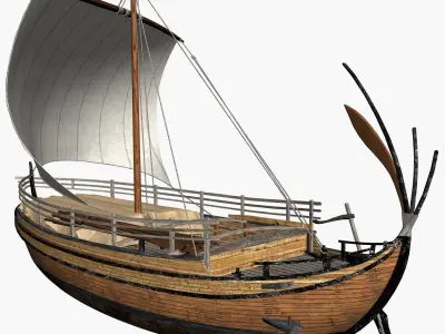 Greek Freight Ship 3D model