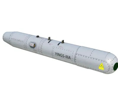 Chinese YINGS-IIIA Integrated Multi-Sensor Targeting Pod Low-poly 3D model