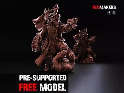 Renegade Death Division - Commissar - Heretics Free 3D print model