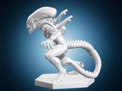Alien Xenomorph Figure 3D print model