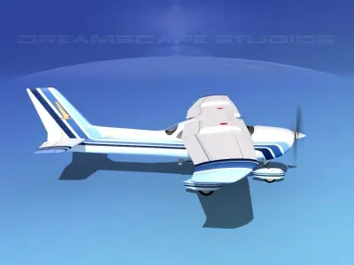 Cessna 172 Skyhawk STOL V05 3D model