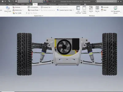 suspension and powertrain 3d model 3D model