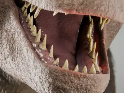 Tyrannosaurus Feathered Low-poly 3D model