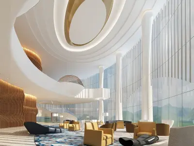 The Hotel Lobby 7 3D model