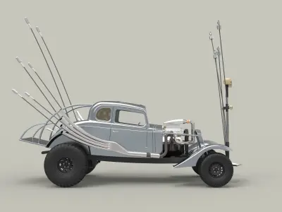 Nux car from the movie Mad Max Fury road 3D model