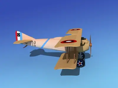 SPAD VII 3D model