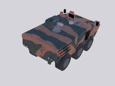 Iveco Guarani VBTP MR EB Low-poly 3D model
