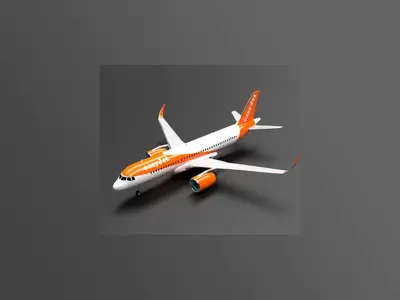 Airbus A320 11 Liveries Pack 3D Model Collection