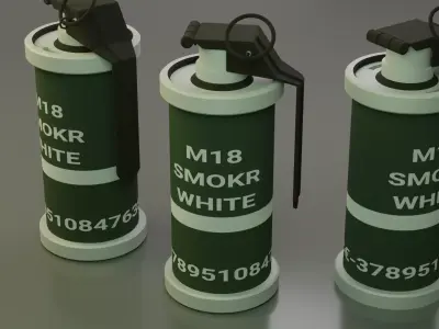 Smoke Grenade - Free 3DModel Free low-poly 3D model