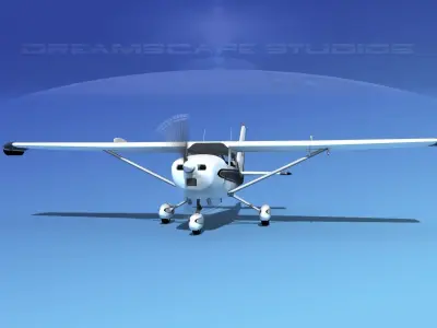 Cessna 172 Skyhawk STOL V04 3D model