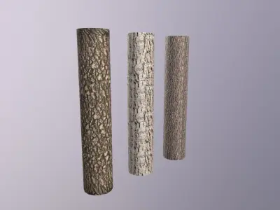 Wooden logs Free low-poly 3D model purchase