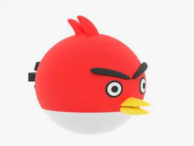 Cartoon Angry Bird 3D model