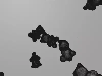 high polygon jelly bear Free 3D model