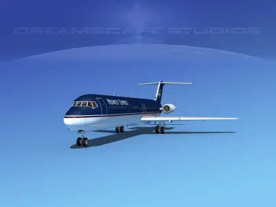 Douglas DC-9-50 Midwest Express 3D model