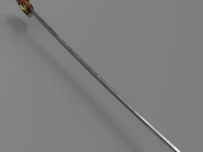 Saber Low-poly 3D model