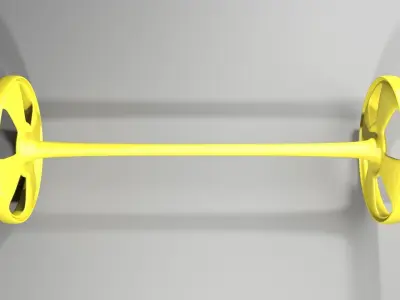 Plastic Wheel 3 3D model