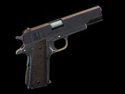 Colt 1911 3D model Low-poly 3D model