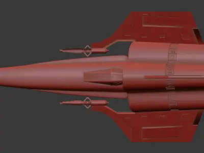3D model of a spacecraft or futuristic 3D model