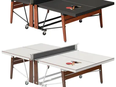 RS Barcelona folding outdoor ping pong table 3D model