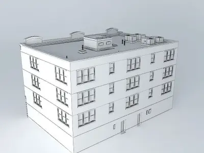 Studio House Apartments Free 3D model