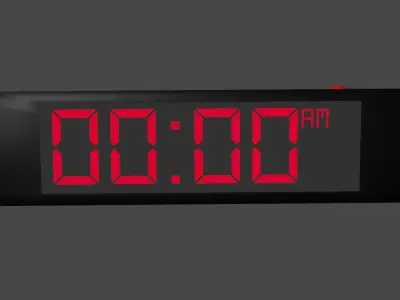 Alarm clock Free low-poly 3D model purchase