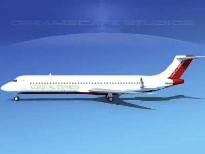 McDonnell Douglas MD-87 Coastal Express 3D model