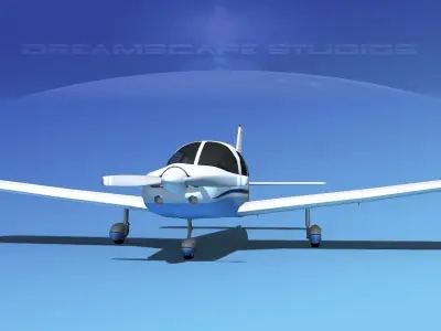 Piper PA-28-235 Cherokee  V07 3D model