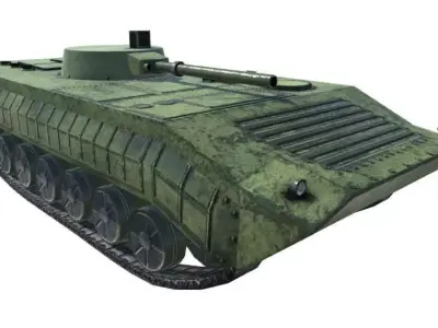 Low Poly BMP1 IFV Low-poly 3D model