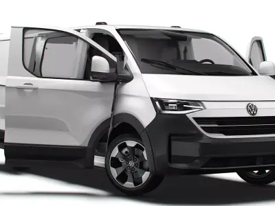 VW Transporter Van L1H1 2SD HQ Interior 2025 3D model