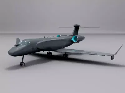 G550 AEW Low-poly 3D model