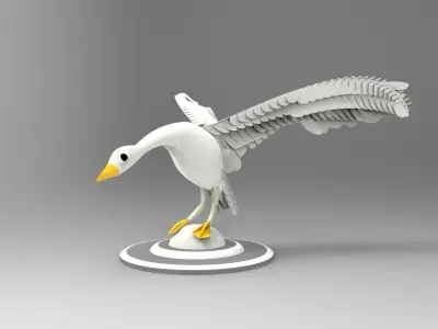 Goose bird 3D model
