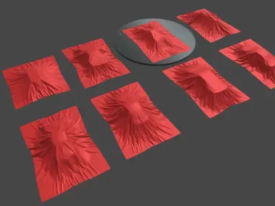 Car Motorbike Presentation Sheet Pack 3D model