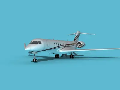 Bombardier Global 7000 V12 3D model