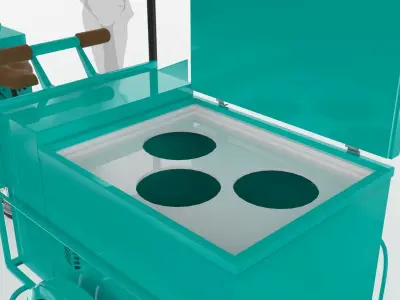 Retro Ice Cream Tricycle 3D model