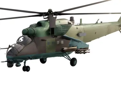 Mil Mi-35M Hind-E 3D model