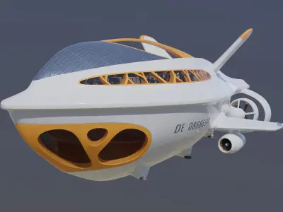 Airship Futuristic 3D model