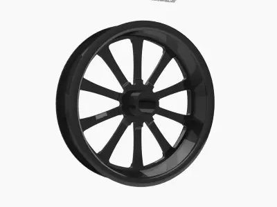 RC Components Exile-S Street Fighter front wheel Low-poly 3D model