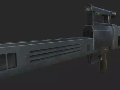 Heckler-Koch G11 K2 version Low-poly 3D model