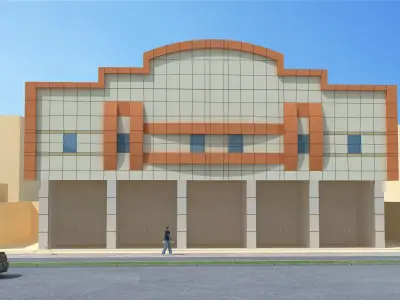 Interface Building 3D model 3D model