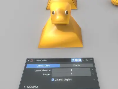 Subdivision Ready Rubber Duck Free 3D model