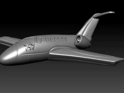 Boing 747 plane Model 3D print model