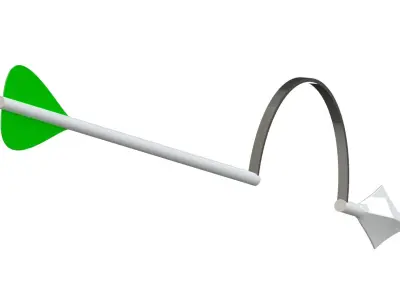 fake bow arrow Free low-poly 3D model