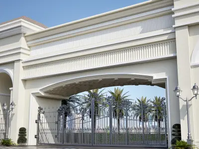 Entrence gate 3D model