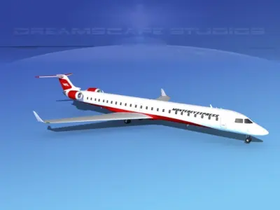 Bombardier CRJ1000 Monterey Express 3D model