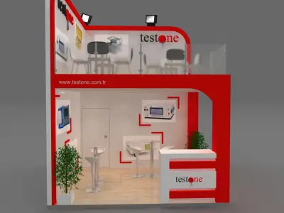 Exhibition Stand - ST0038 3D model