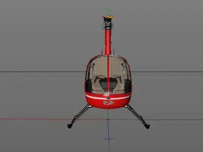 Helicopter Robinson 3D model