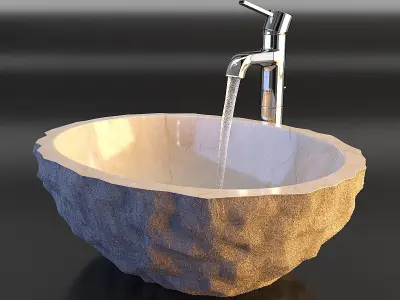 Marble sink 3D model