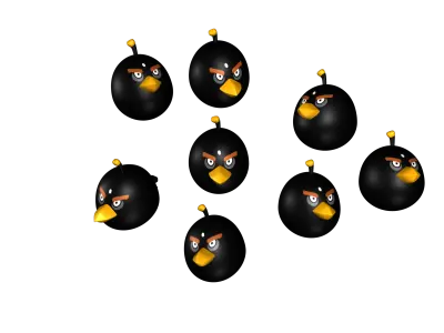 Angry Birds 3D Model Low-poly 3D model